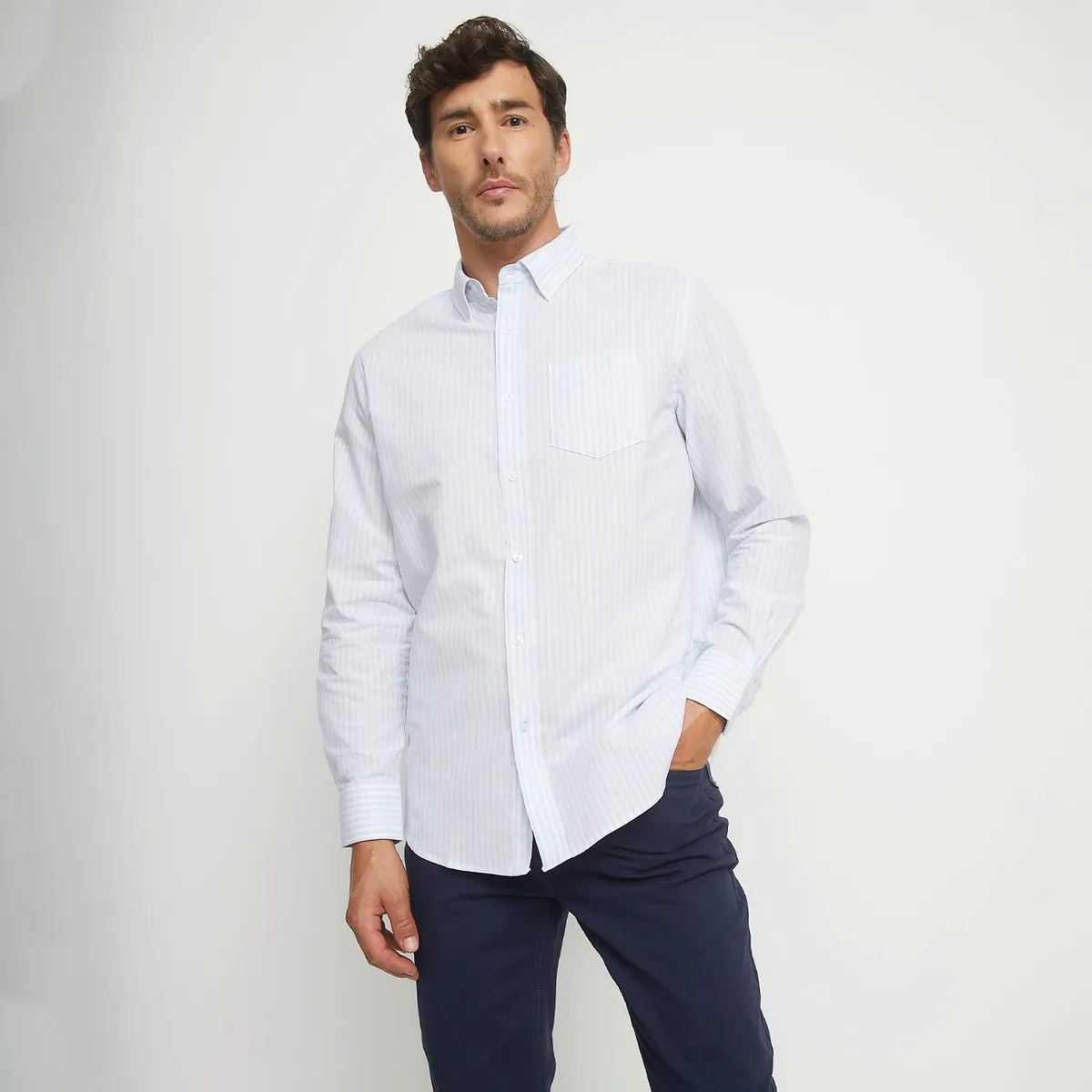 NEWPORT - Camisa Manga Larga Algodón Hombre Newport Regular Fit