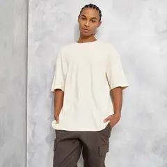 STARTER - Polera Manga Corta Relaxed Fit Waffle Hombre