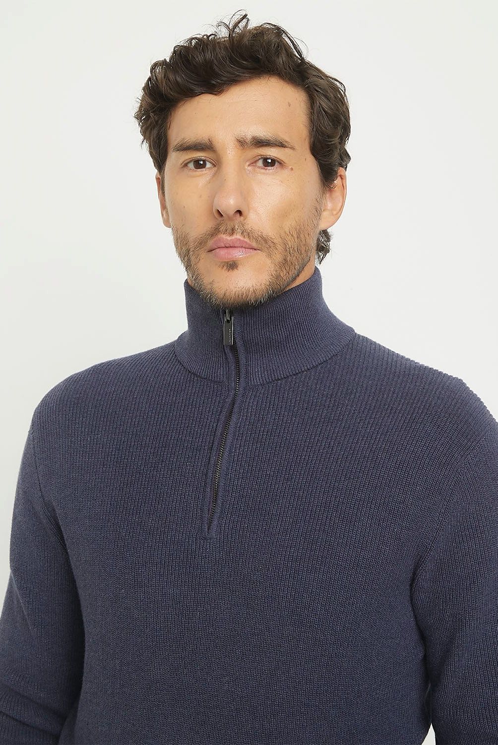 NEWPORT - Sweater Casual Algodón con Cremallera Newport Hombre