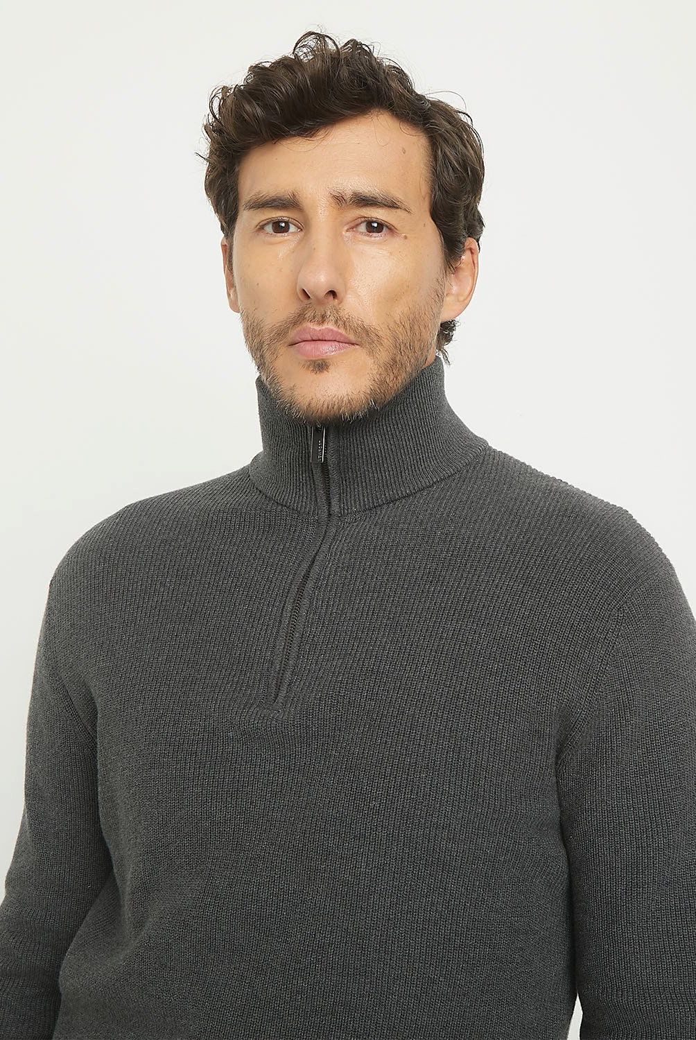 NEWPORT - Sweater Casual Algodón con Cremallera Newport Hombre