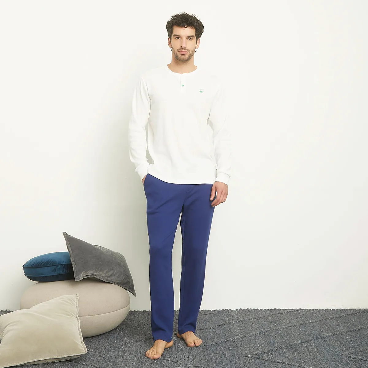 BENETTON - Pijama Largo Hombre Benetton