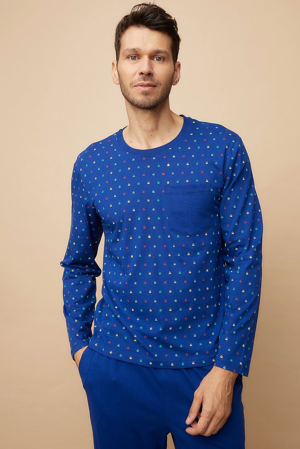 BENETTON - Pijama Largo Hombre Benetton