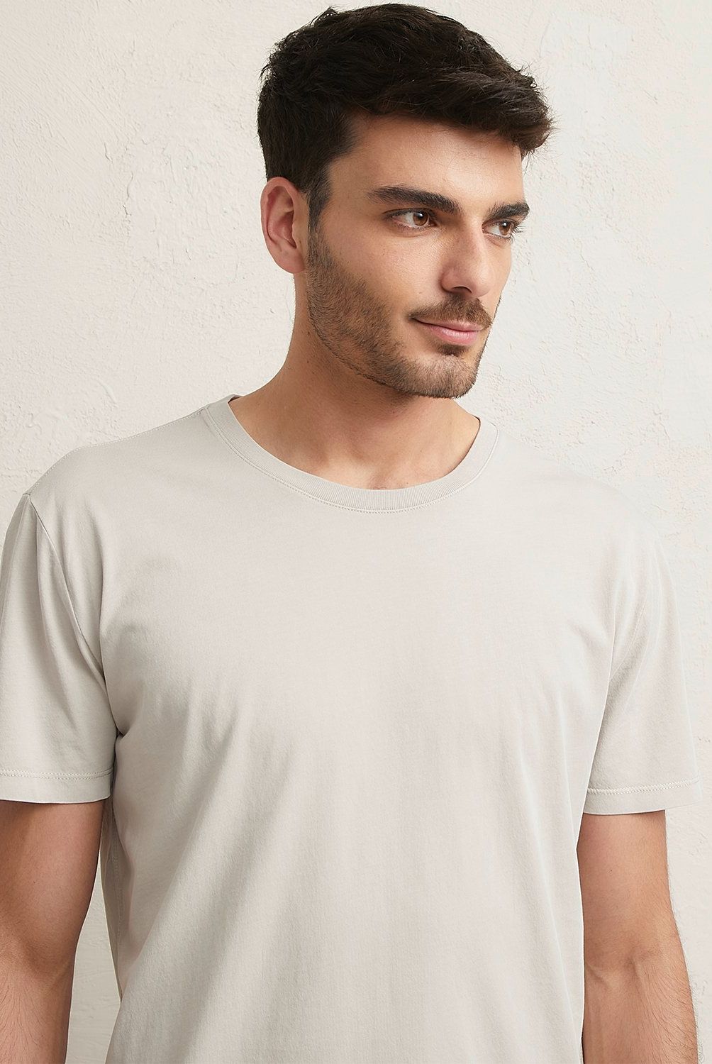BASEMENT - Polera Manga Corta Cuello Redondo Basement Algodón Hombre