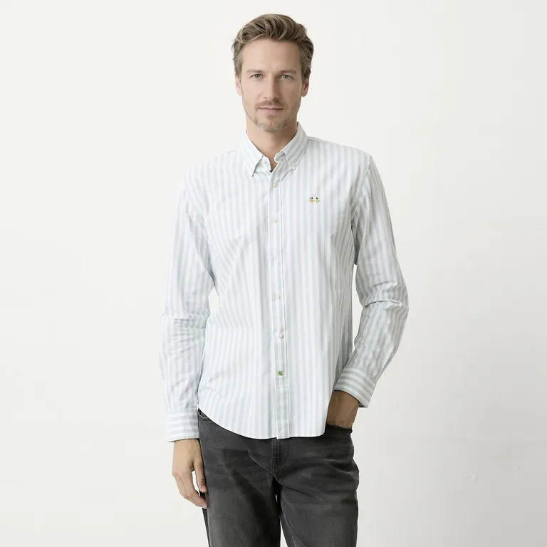 Camisa Manga Larga Regular Fit Hombre