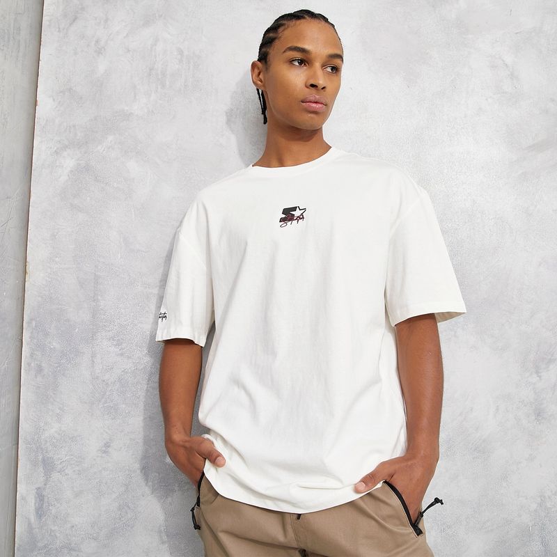 STARTER - Polera Manga Corta Algodón Relaxed Fit Hombre Starter