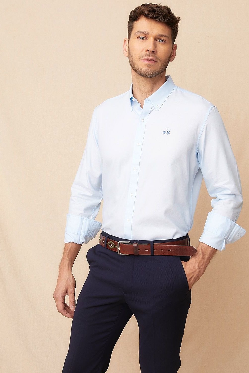 LA MARTINA - Camisa Casual Manga Larga Regular Fit Hombre La Martina