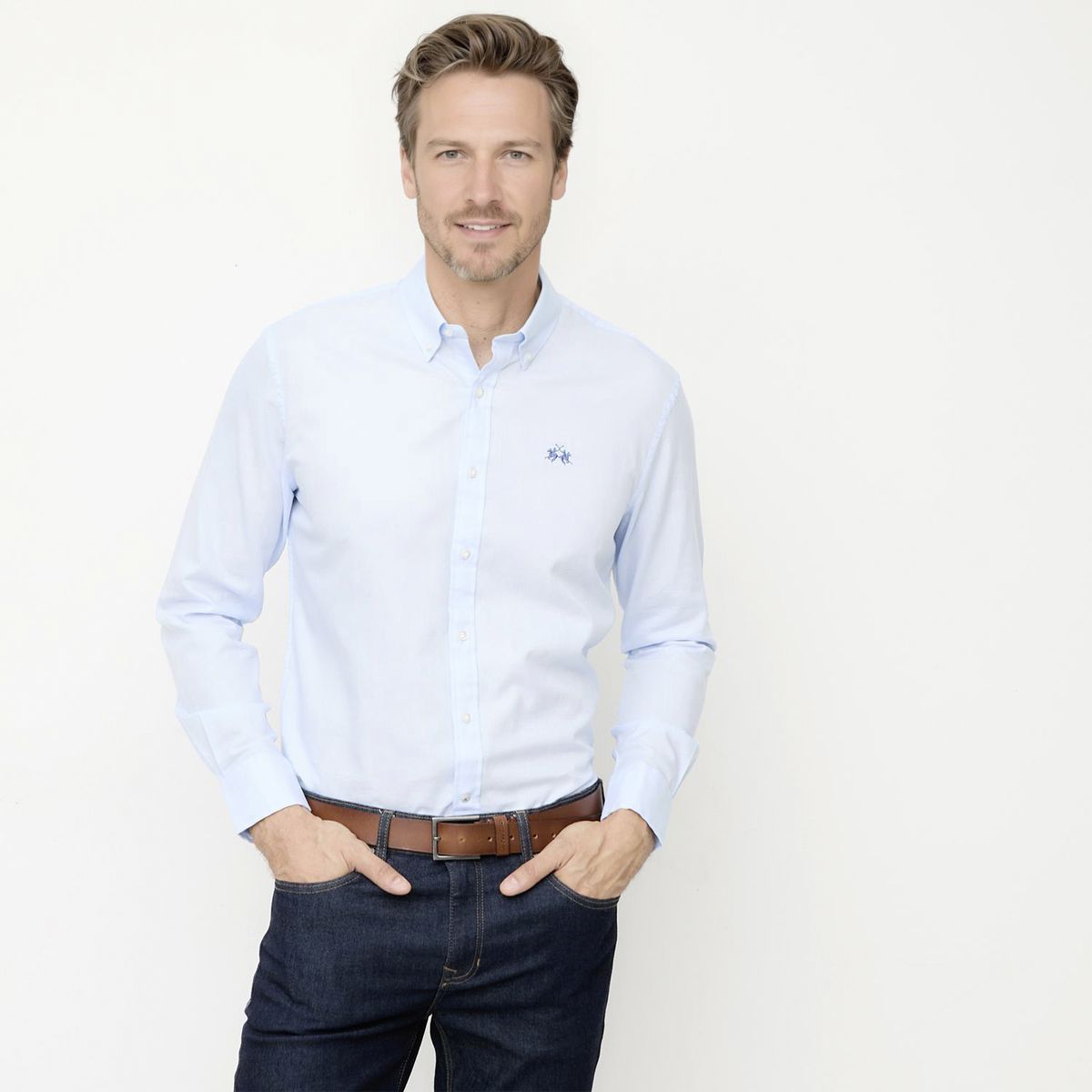 LA MARTINA - Camisa Casual Manga Larga Regular Fit Hombre La Martina