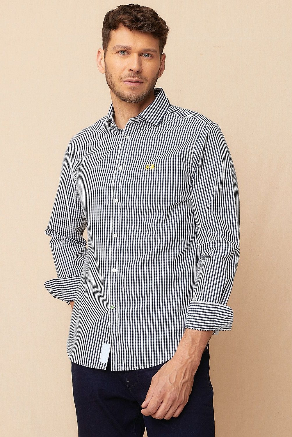 LA MARTINA - Camisa Check Manga Larga Casual Hombre La Martina