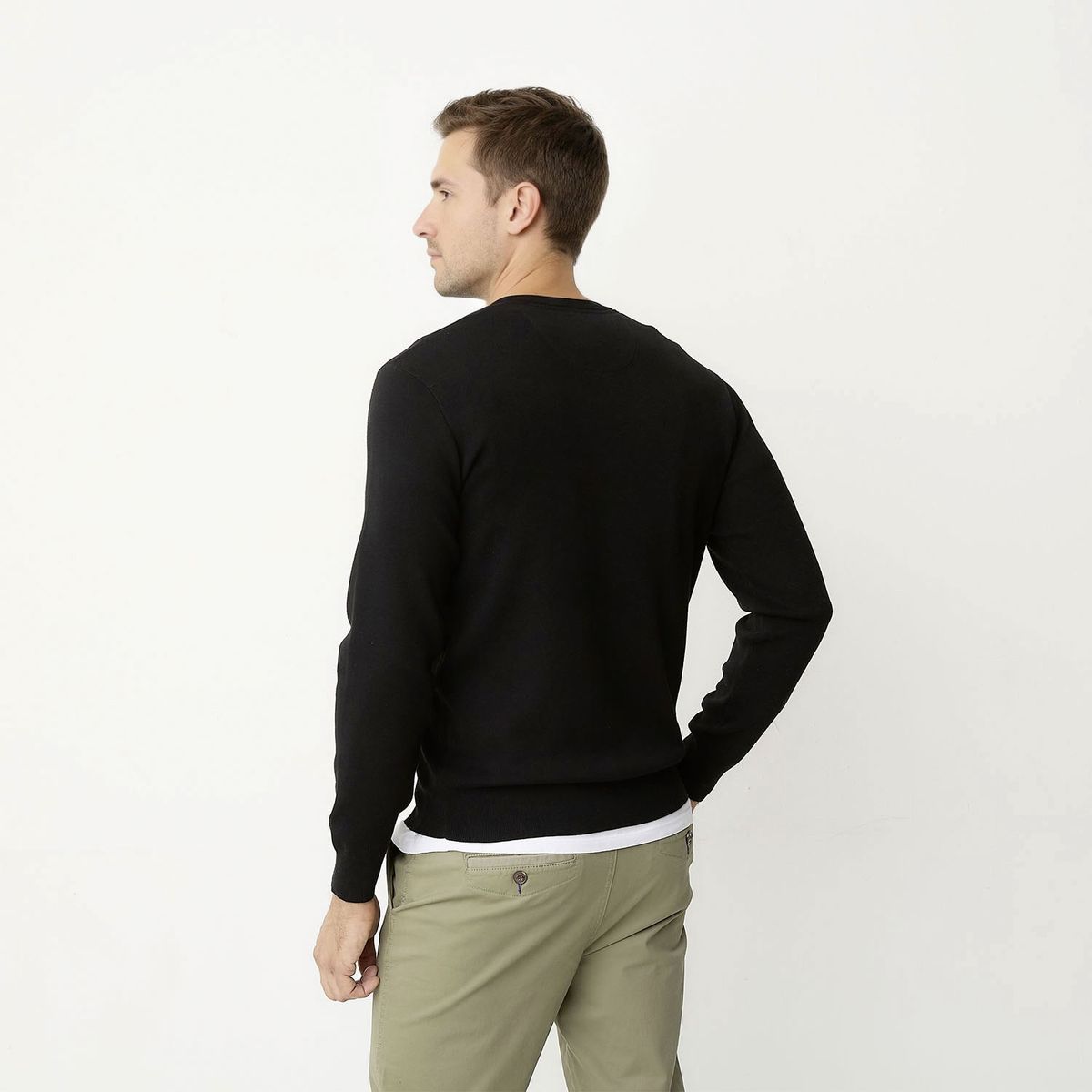 UNIVERSITY CLUB - Sweater Casual Algodón University Club Hombre Cuello En V