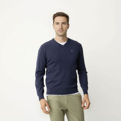 Imagen 1 del producto Sweater Casual Algodón Hombre Cuello En V
