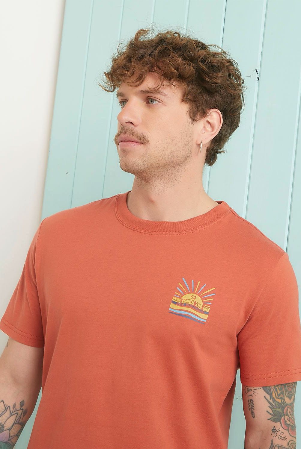 DOO AUSTRALIA - Polera Doo Australia Manga Corta Casual Algodón Hombre