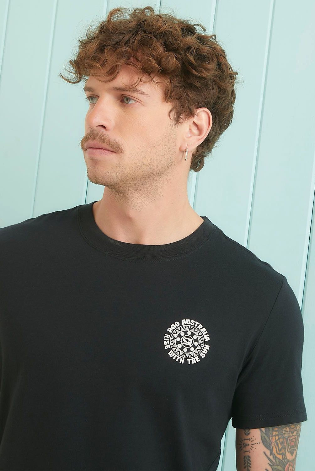 DOO AUSTRALIA - Polera Doo Australia Manga Corta Casual Algodón Hombre