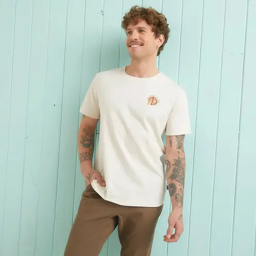 DOO AUSTRALIA - Polera Manga Corta Casual Algodón Hombre