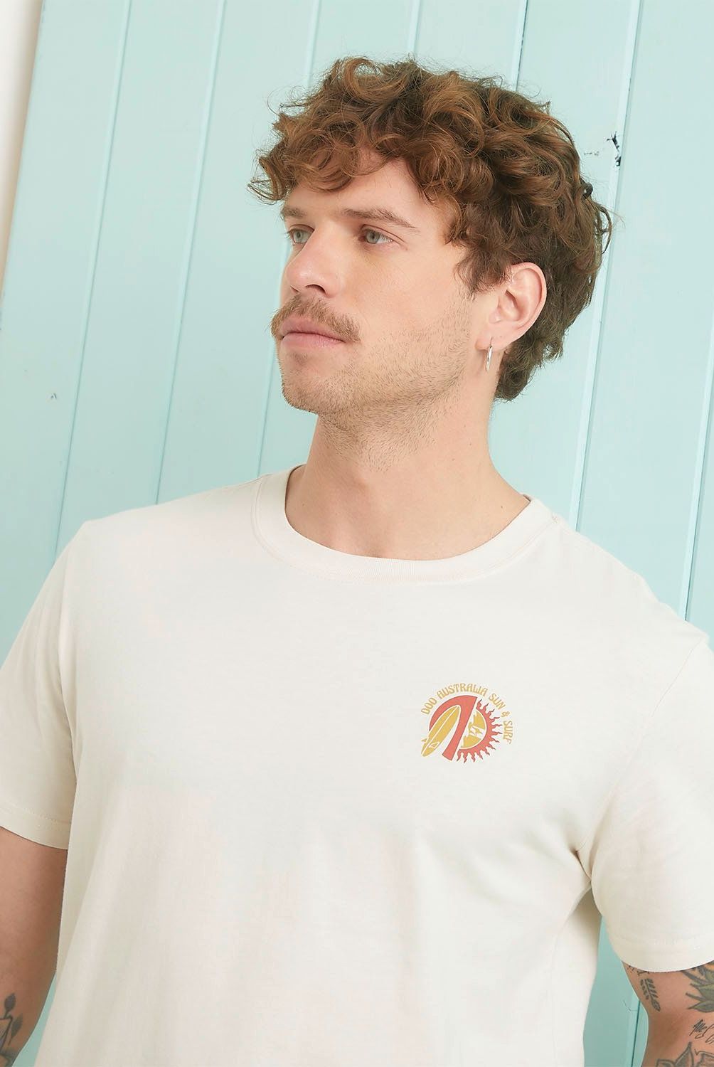 DOO AUSTRALIA - Polera Doo Australia Manga Corta Casual Algodón Hombre