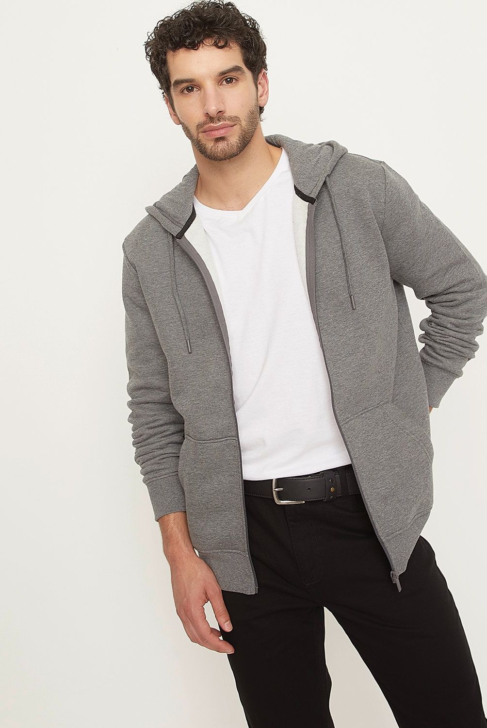 NEWPORT - Polerón con Cremallera y Gorro Newport Algodón Hombre