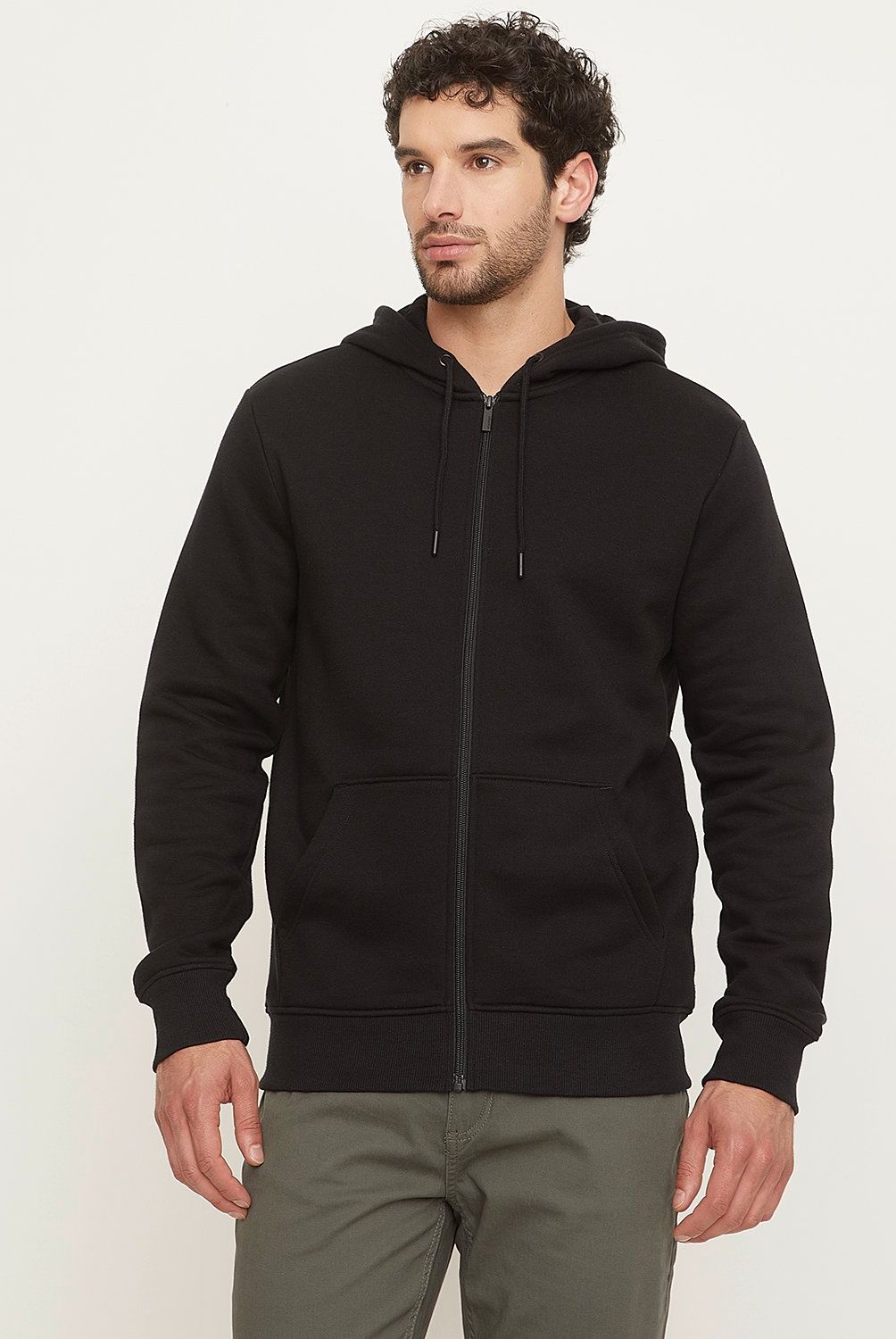 NEWPORT - Polerón con Cremallera y Gorro Newport Algodón Hombre