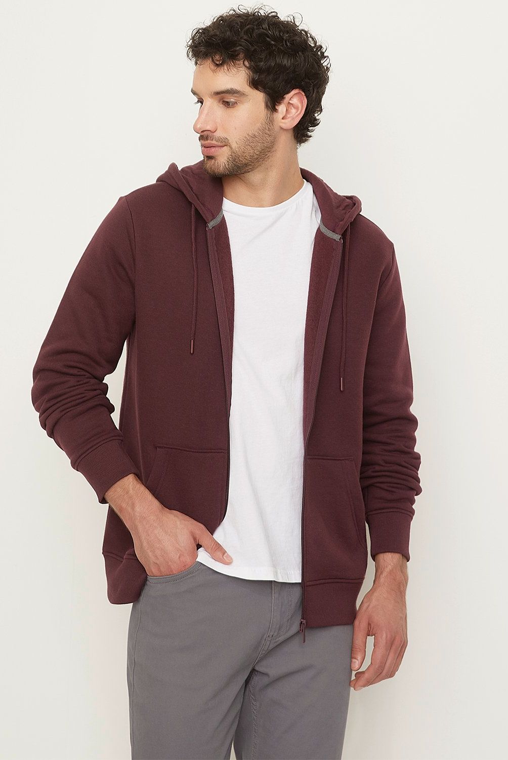 NEWPORT - Polerón con Cremallera y Gorro Newport Algodón Hombre