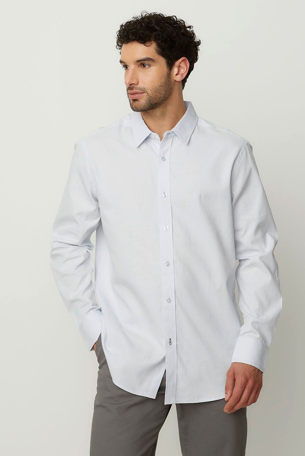 NEWPORT - Camisa Casual Hombre Newport Algodón Manga Larga