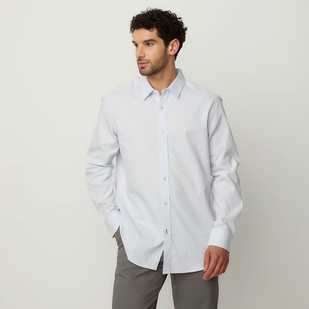 NEWPORT - Camisa Casual Hombre Newport Algodón Manga Larga