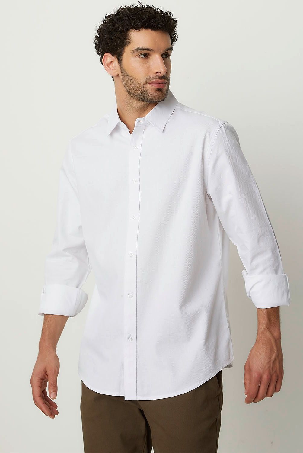 NEWPORT - Camisa Casual Hombre Newport Algodón Manga Larga
