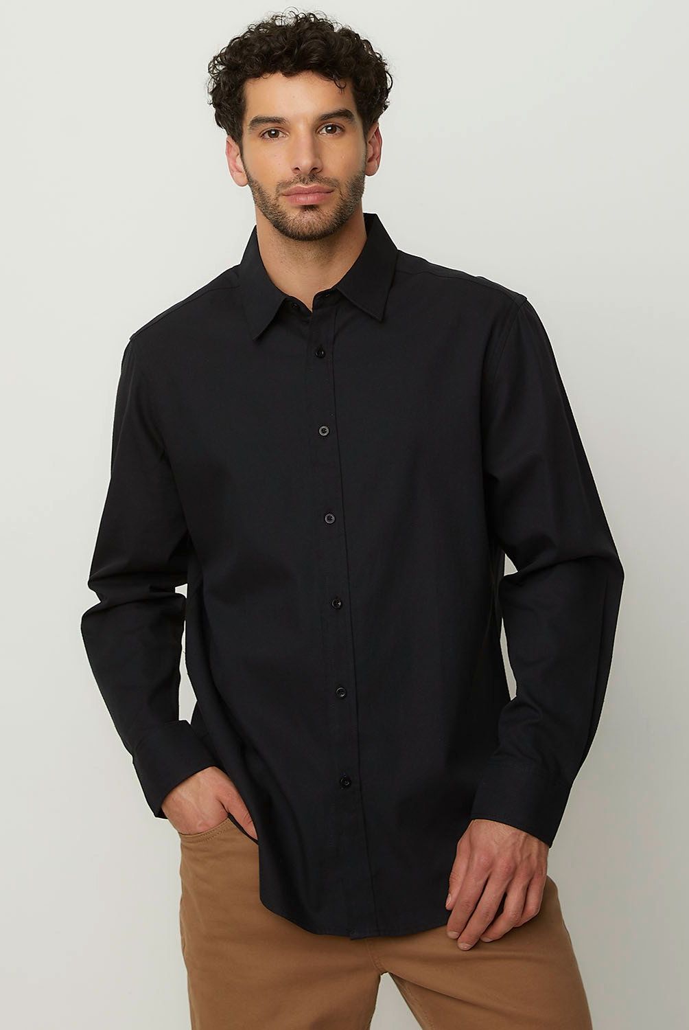 NEWPORT - Camisa Casual Hombre Newport Algodón Manga Larga
