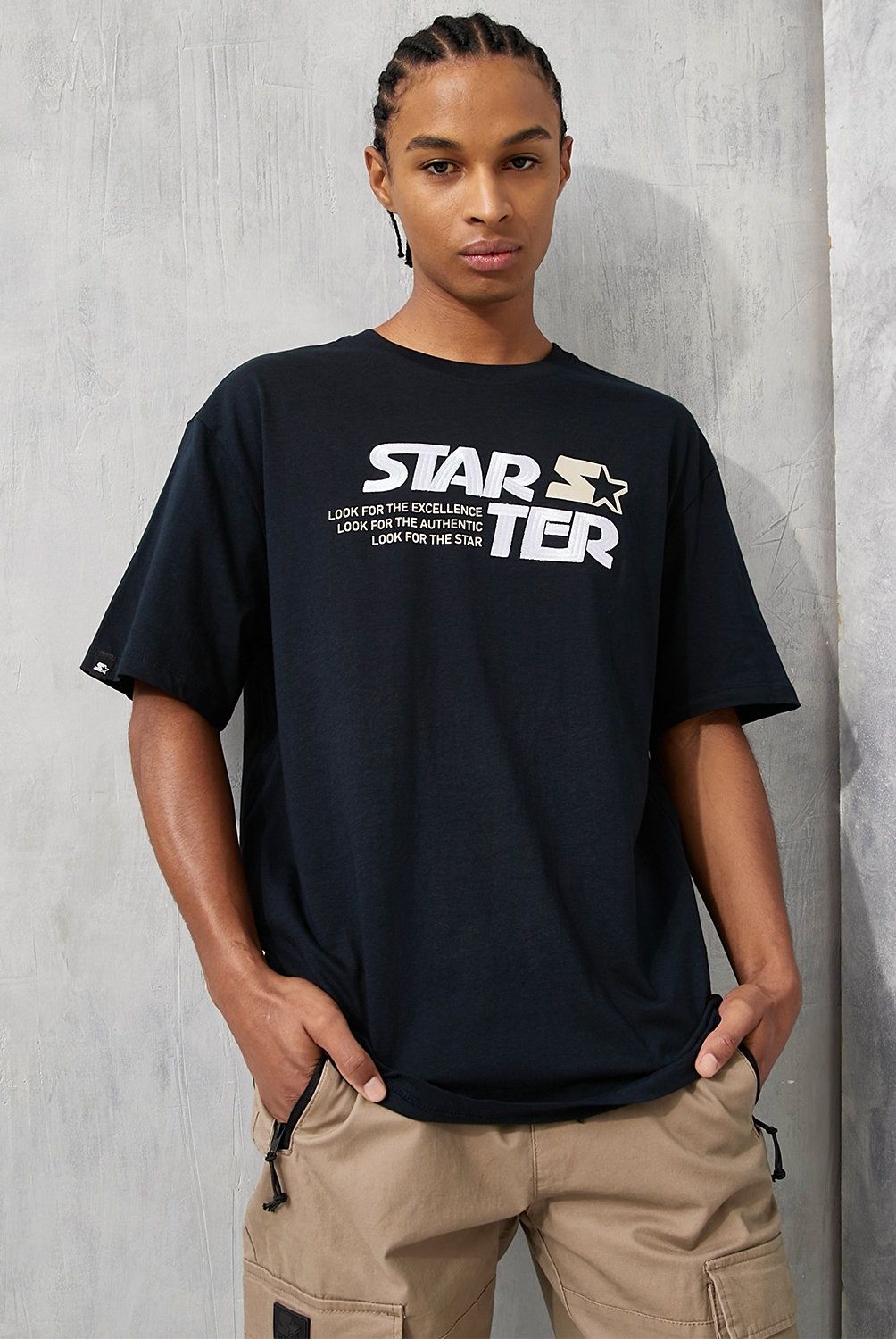 STARTER - Polera Manga Corta Algodón Relaxed Fit Hombre Starter