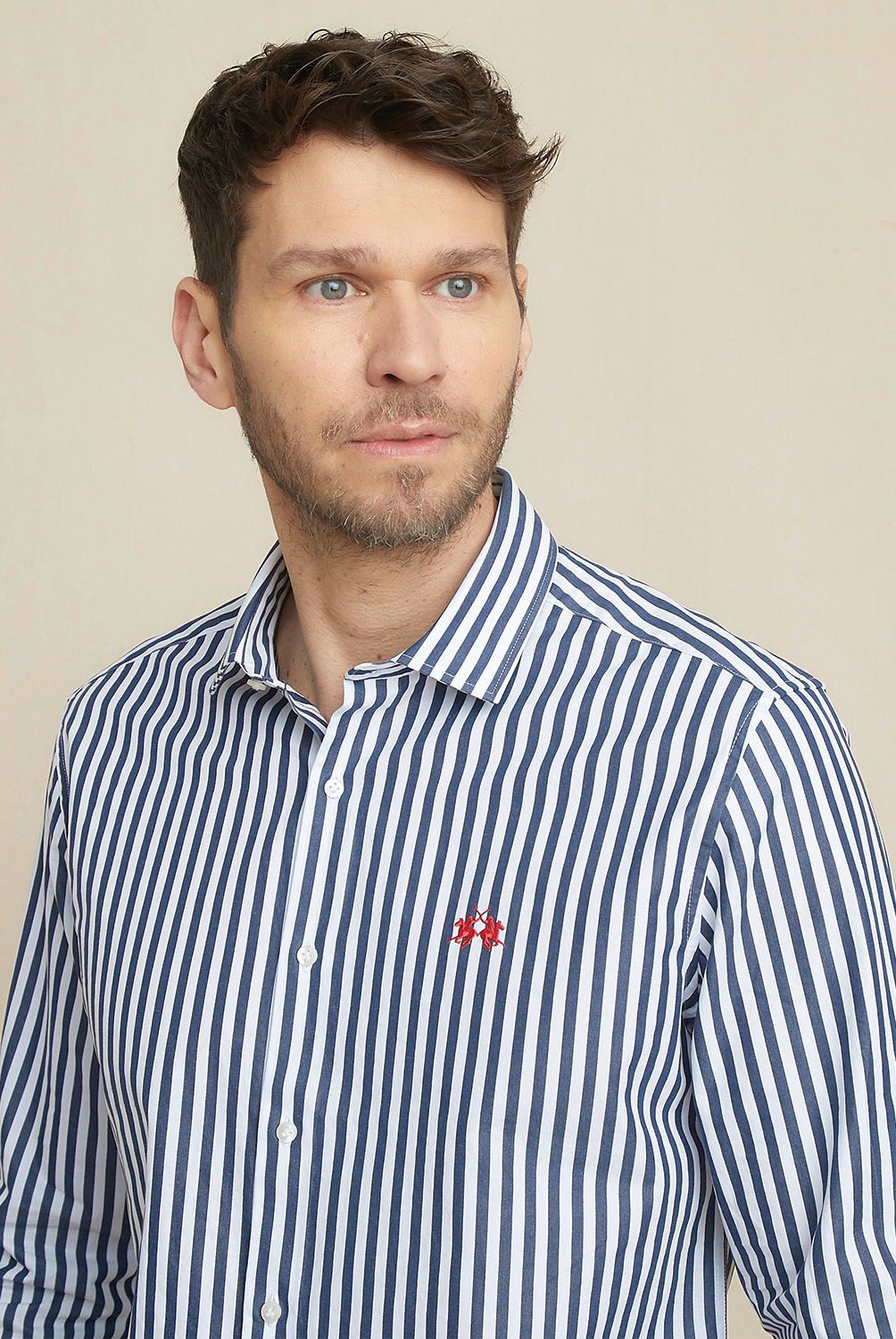 LA MARTINA - Camisa Casual Manga Larga  Slim Fit Hombre La Martina