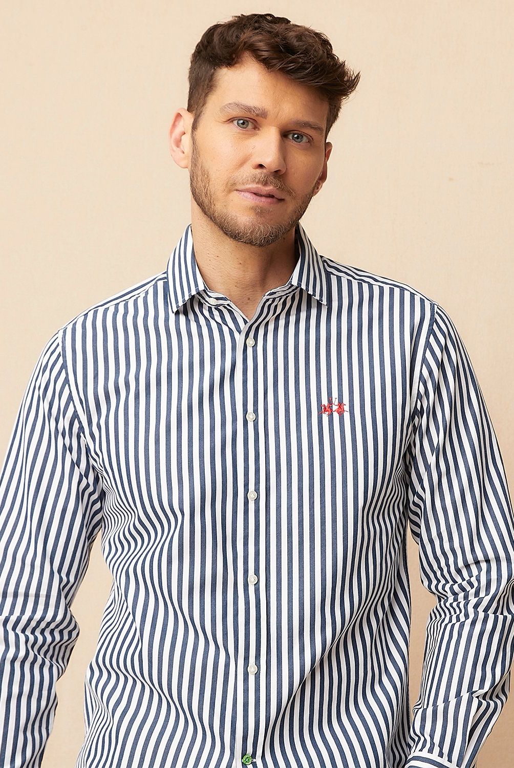LA MARTINA - Camisa Casual Manga Larga  Slim Fit Hombre La Martina
