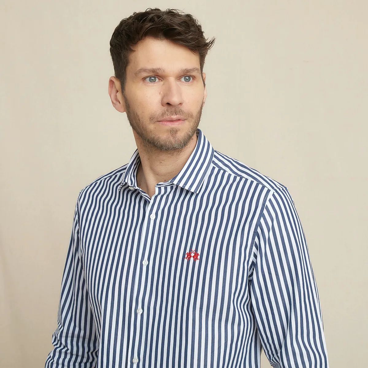 LA MARTINA - Camisa Casual Manga Larga  Slim Fit Hombre La Martina