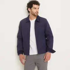 NEWPORT - Chaqueta Gabardina Cierre Metálico Manga Larga Hombre