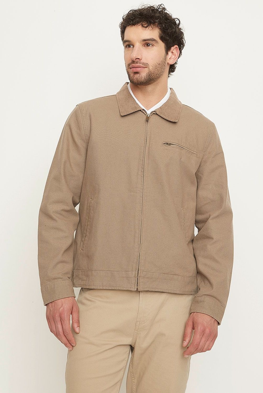NEWPORT - Chaqueta Gabardina Newport Cierre Metálico Manga Larga Hombre