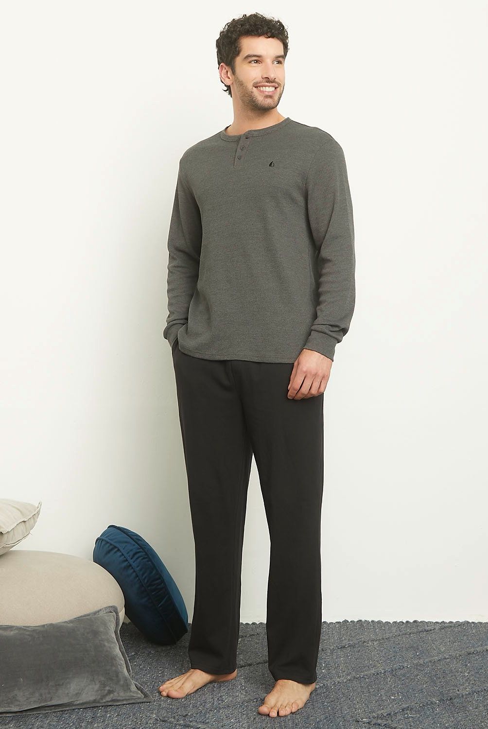 NEWPORT - Pijama Largo Newport Algodón Hombre