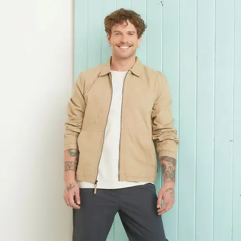 DOO AUSTRALIA - Chaqueta Casual Algodón Manga Larga Hombre