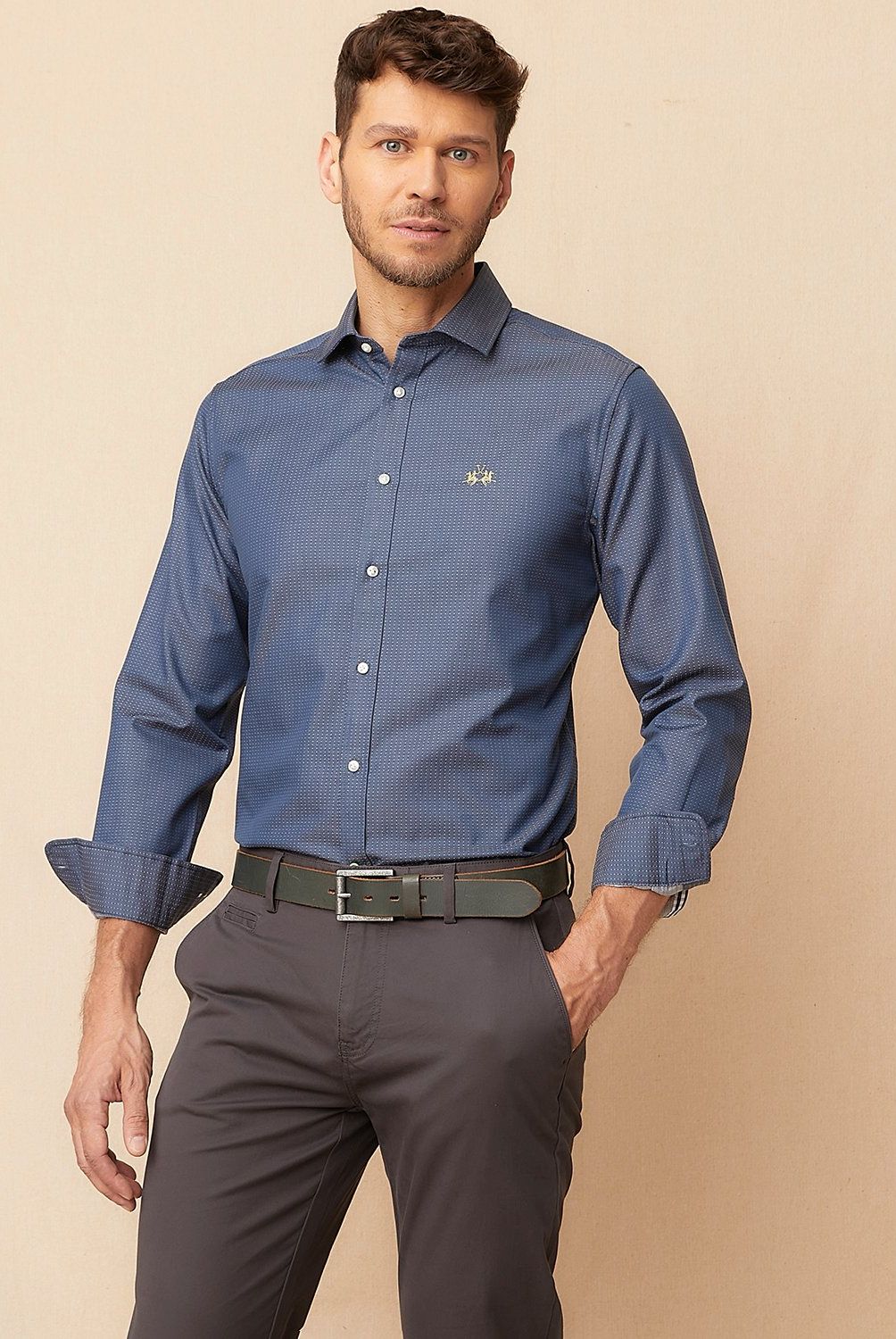 LA MARTINA - Camisa Manga Larga Casual Hombre La Martina