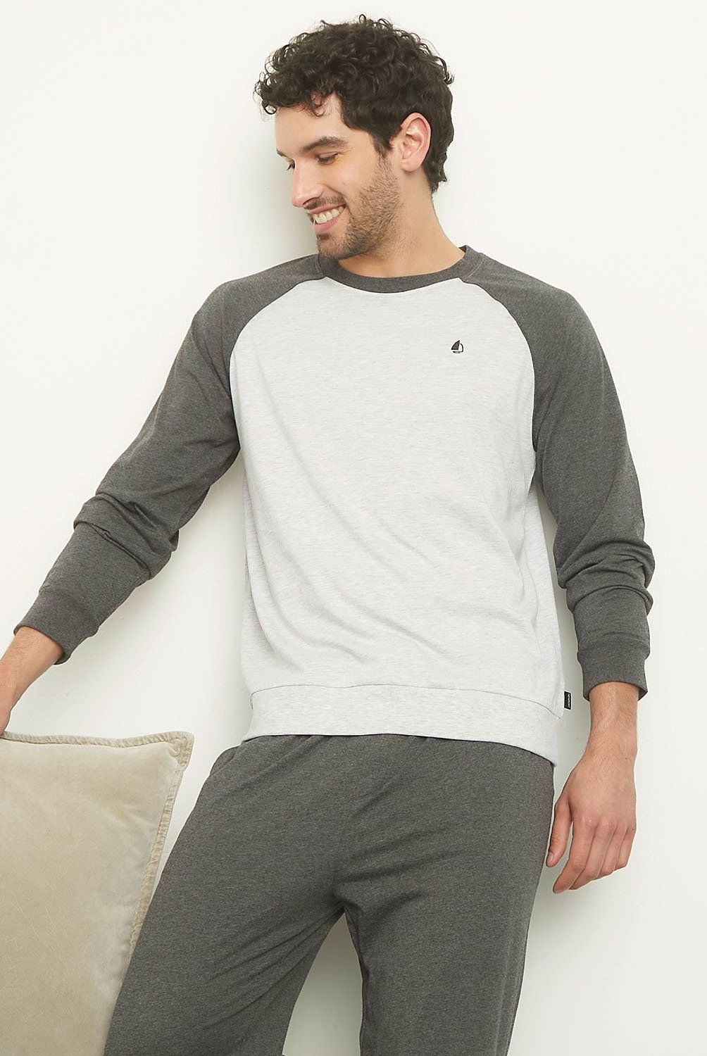 NEWPORT - Pijama Largo Newport Algodón Hombre