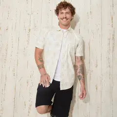 DOO AUSTRALIA - Camisa Manga Corta Slim Fit Algodón Hombre