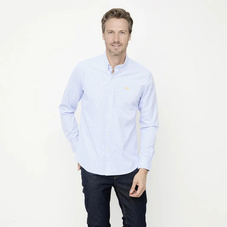 Camisa Manga Larga Casual Hombre