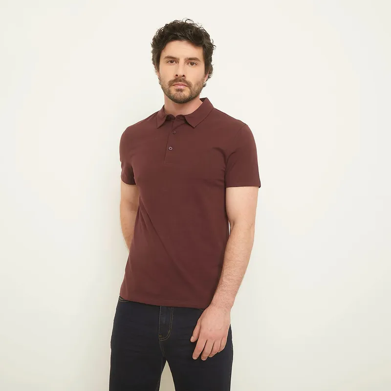 NEWPORT - Polera Polo Newport Manga Corta Algodón Hombre Fit Regular