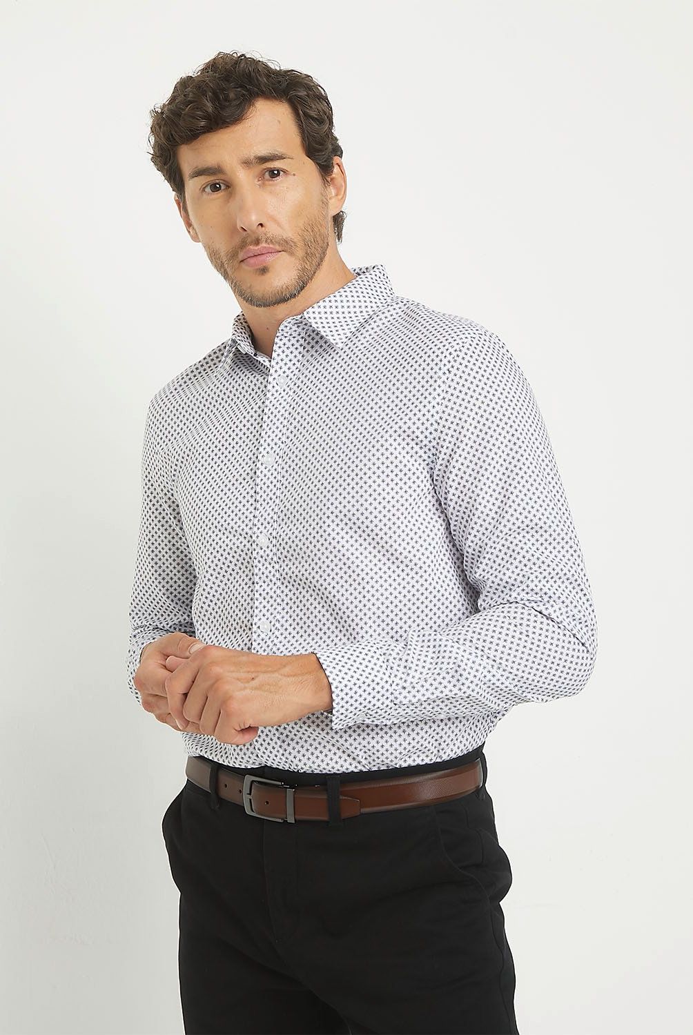 NEWPORT - Camisa Casual Hombre Newport Manga Larga