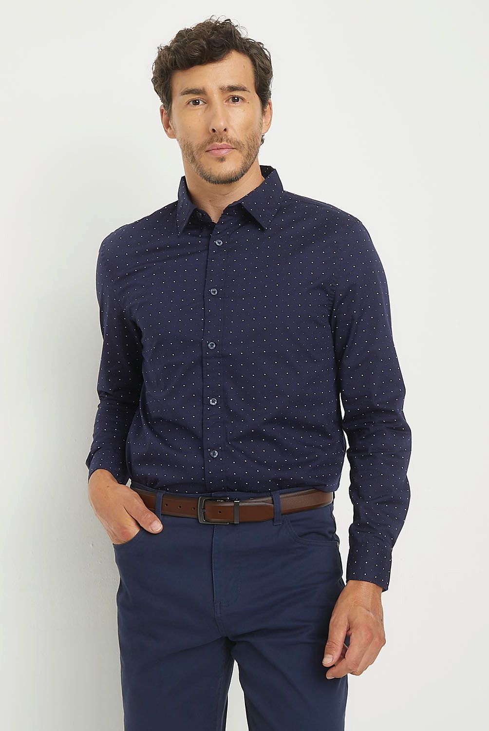 NEWPORT - Camisa Casual Hombre Newport Manga Larga