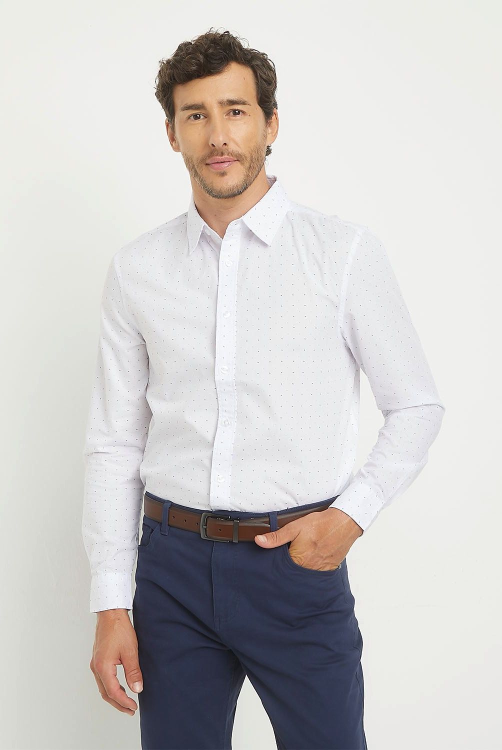 NEWPORT - Camisa Casual Hombre Newport Manga Larga