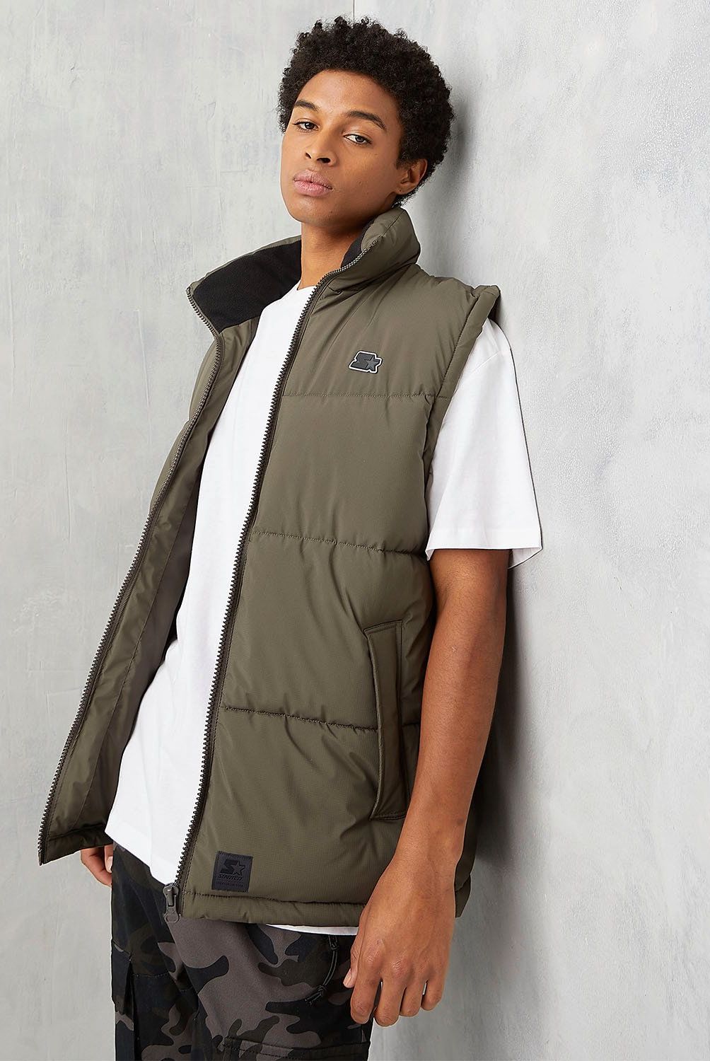STARTER - Parka Sin Mangas Puffer Outerwear Recto Hombre Starter