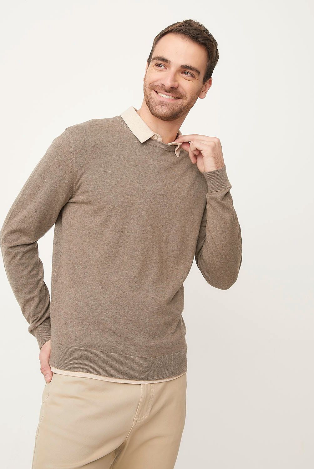 NEWPORT - Sweater Newport Hombre Regular Fit Cuello Redondo