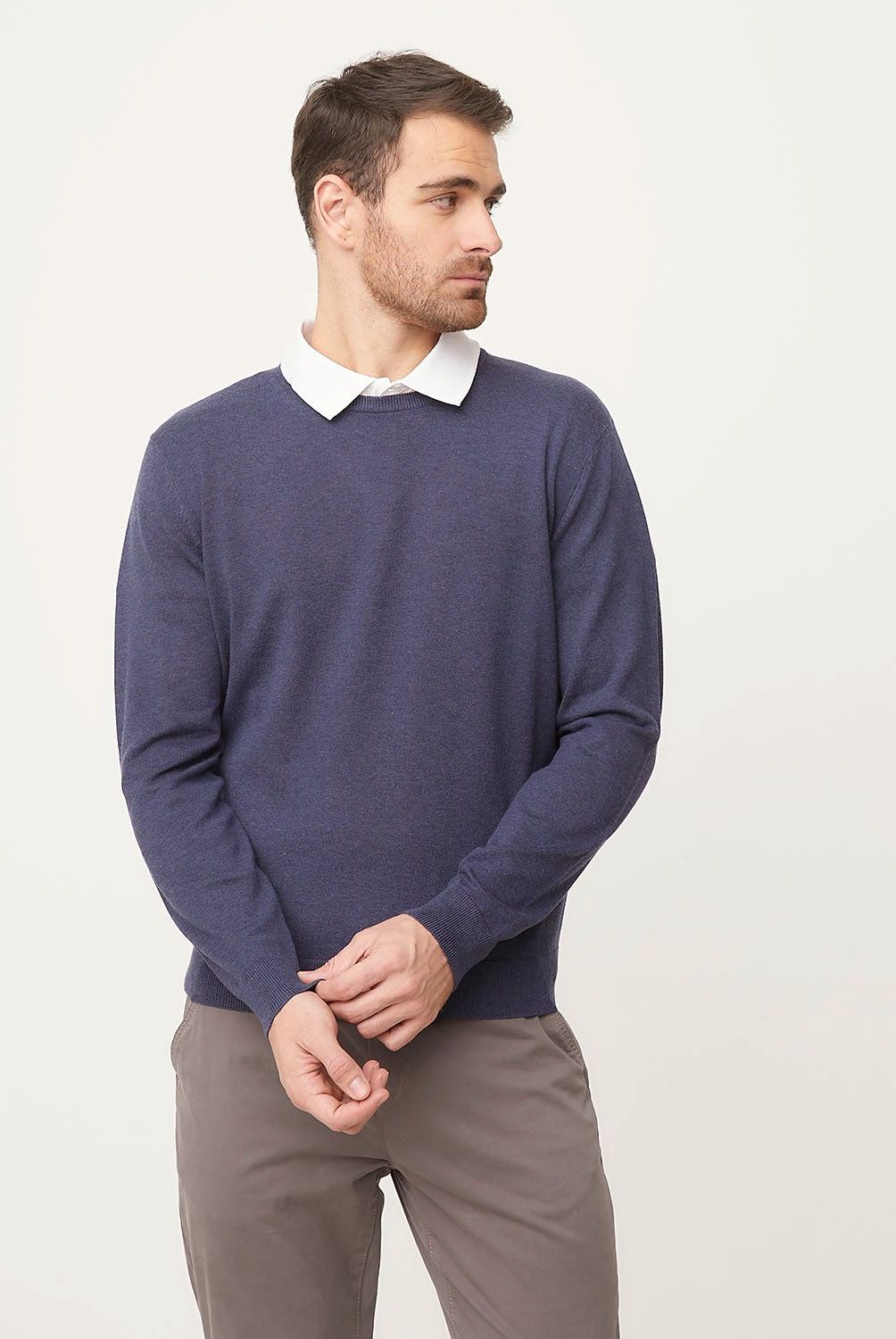 NEWPORT - Sweater Newport Hombre Regular Fit Cuello Redondo