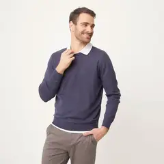 NEWPORT - Sweater Básico Manga Larga Hombre