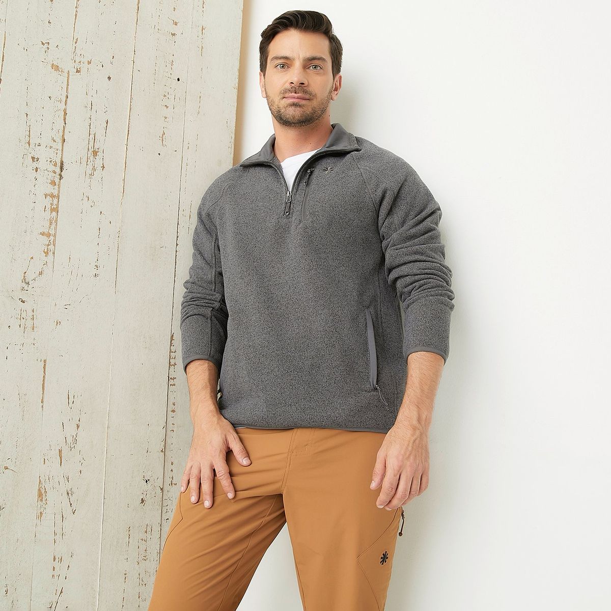 MOUNTAIN GEAR - Polar Deportivo Mountain Gear Hombre Manga Larga Con Cremallera