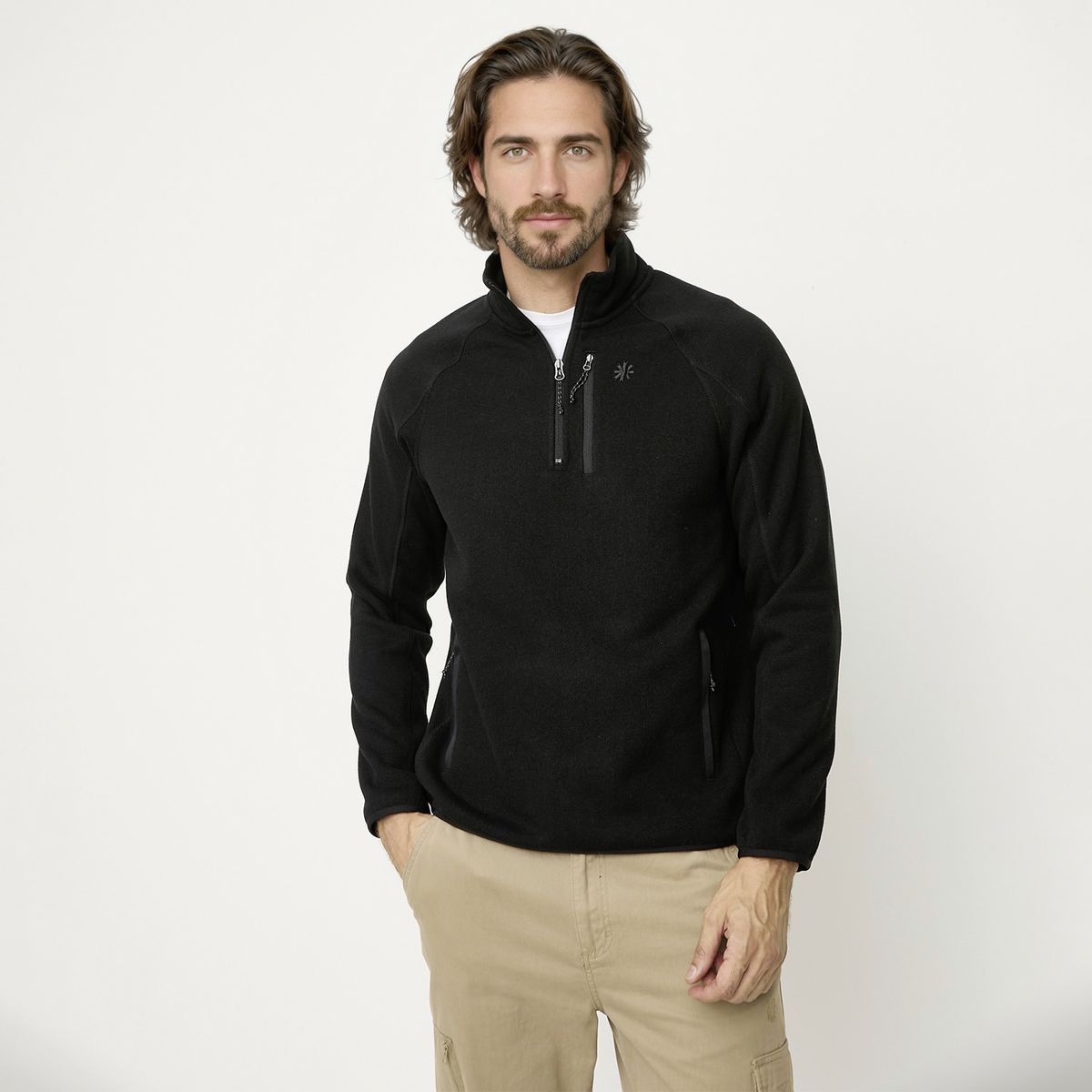 MOUNTAIN GEAR - Polar Deportivo Mountain Gear Hombre Manga Larga Con Cremallera