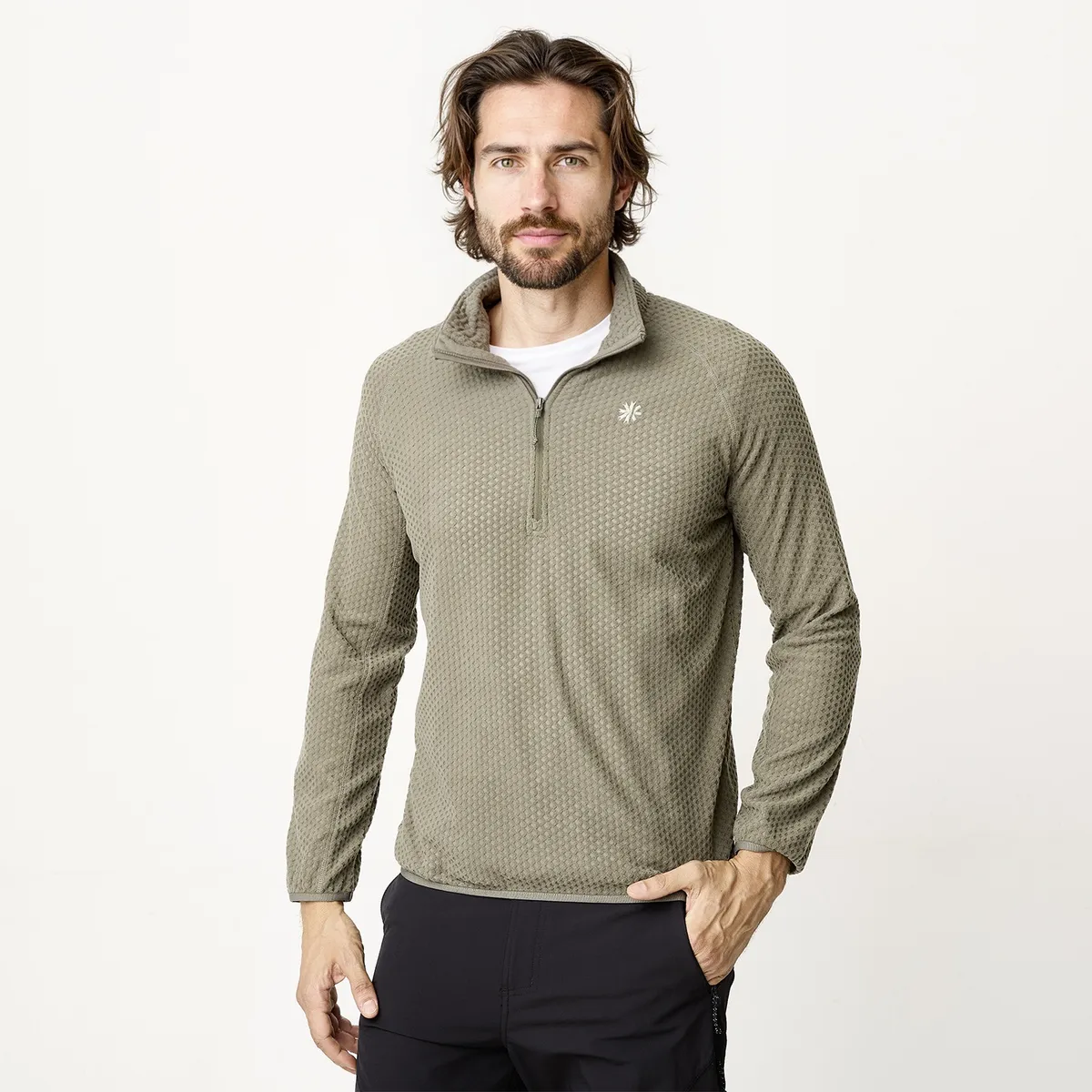 MOUNTAIN GEAR - Polar Deportivo Hombre Mountain Gear Cierre Metálico