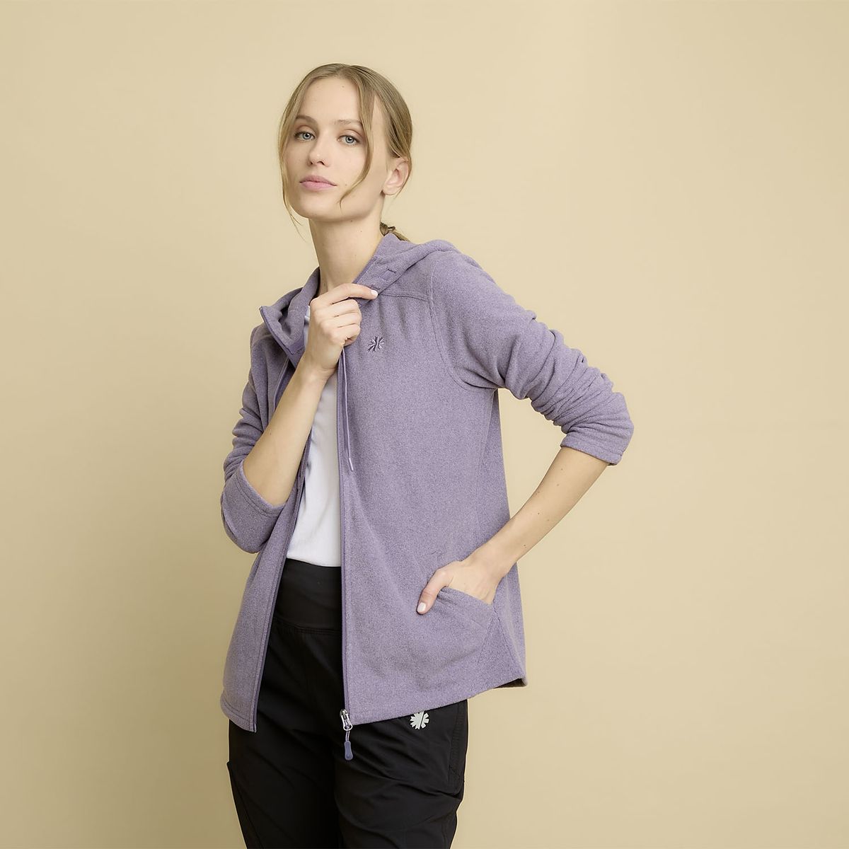 MOUNTAIN GEAR - Polar Deportivo Mountain Gear Mujer Con Capucha Y Cierre