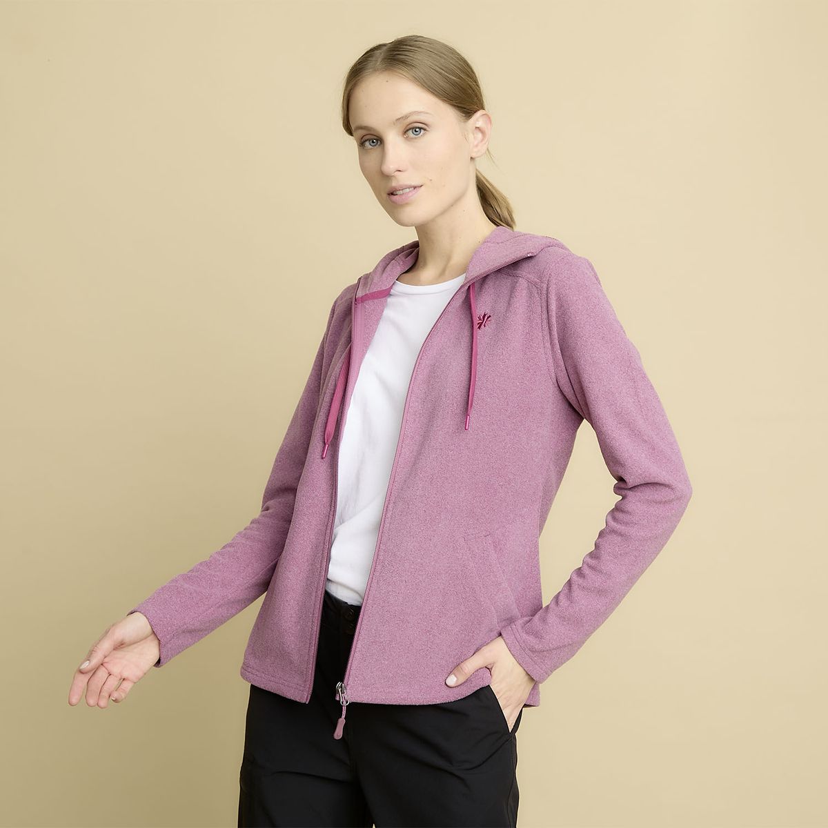 MOUNTAIN GEAR - Polar Deportivo Mountain Gear Mujer Con Capucha Y Cierre